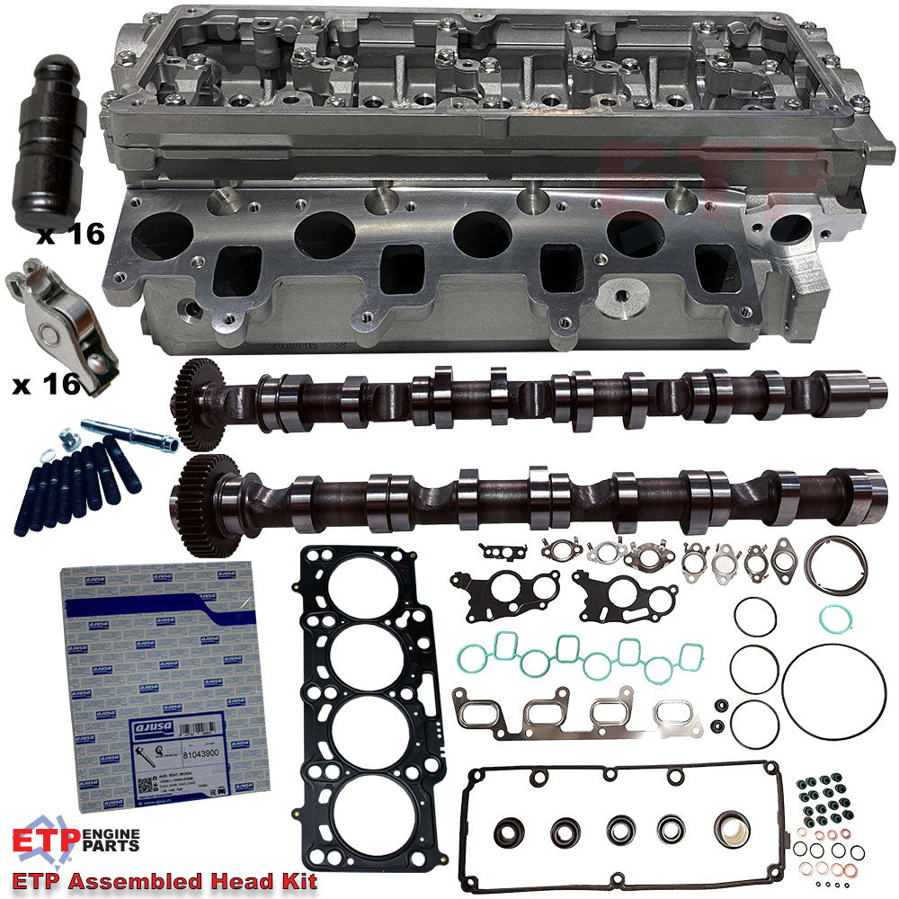 ETP's Assembled Cylinder Head Kit Volkswagen CDBA 2.0L Diesel Amarok - Includes Camshafts