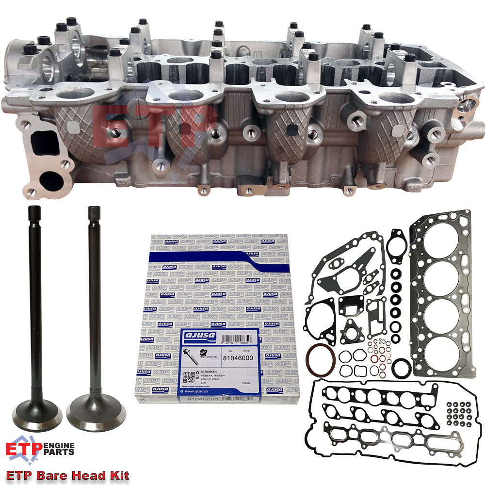ETP's Bare Cylinder Head Kit for 2.5L DOHC Diesel Mitsubishi 4D56U Common-rail.