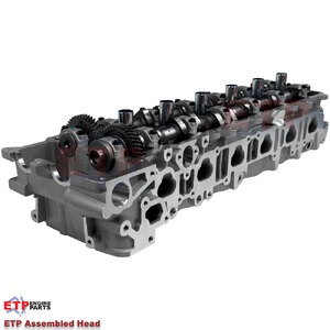 Assembled Cylinder Head Kit for Toyota 1FZ-80 Series - Cams fitted