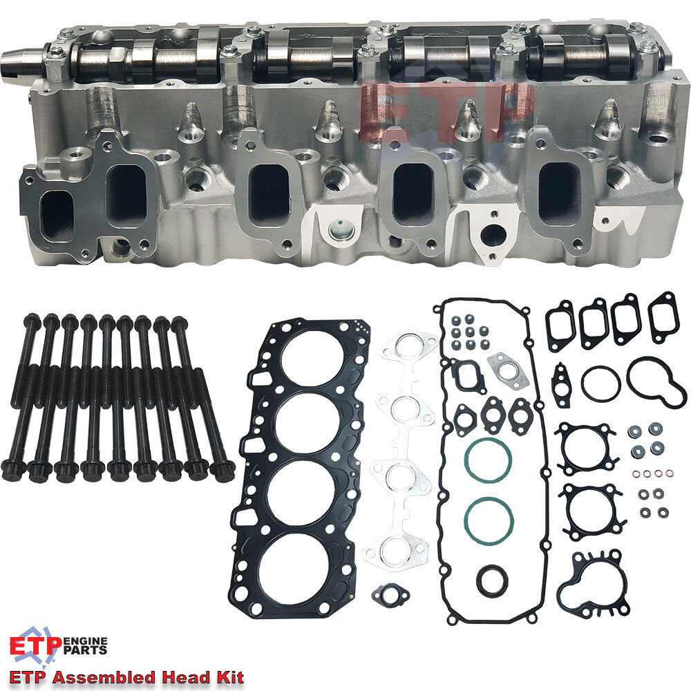 ETP's Assembled Cylinder Head Kit for Toyota 1KZT - Valves sit 0.040 below head surface - Supplied with ETP Ultimate VRS and Head bolts