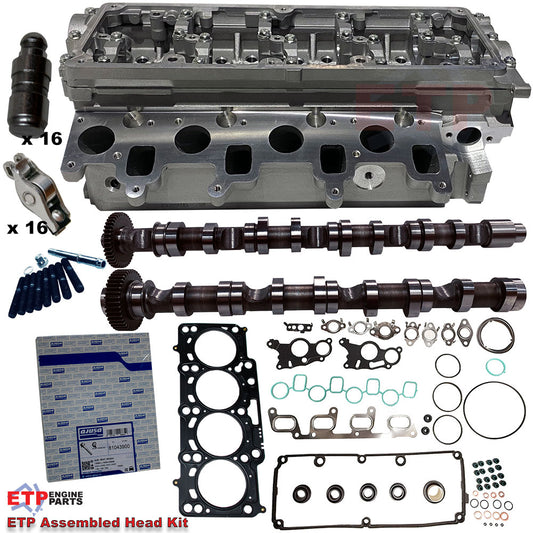 ETP's Assembled Cylinder Head Kit Volkswagen CDBA 2.0L Diesel Amarok - Includes Camshafts