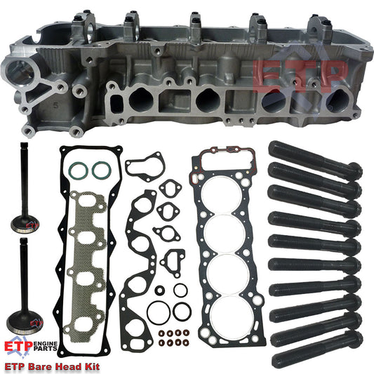ETP's Bare Cylinder Head Kit for Toyota 2RZ Supplied ETP Ultimate VRS, Valves and Head Bolts