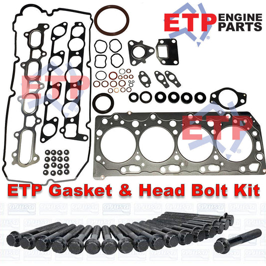 ETP Ultimate VRS Gasket Set and Head Bolt Kit for Mitsubishi 4D56 Common Rail (Twin Cam)